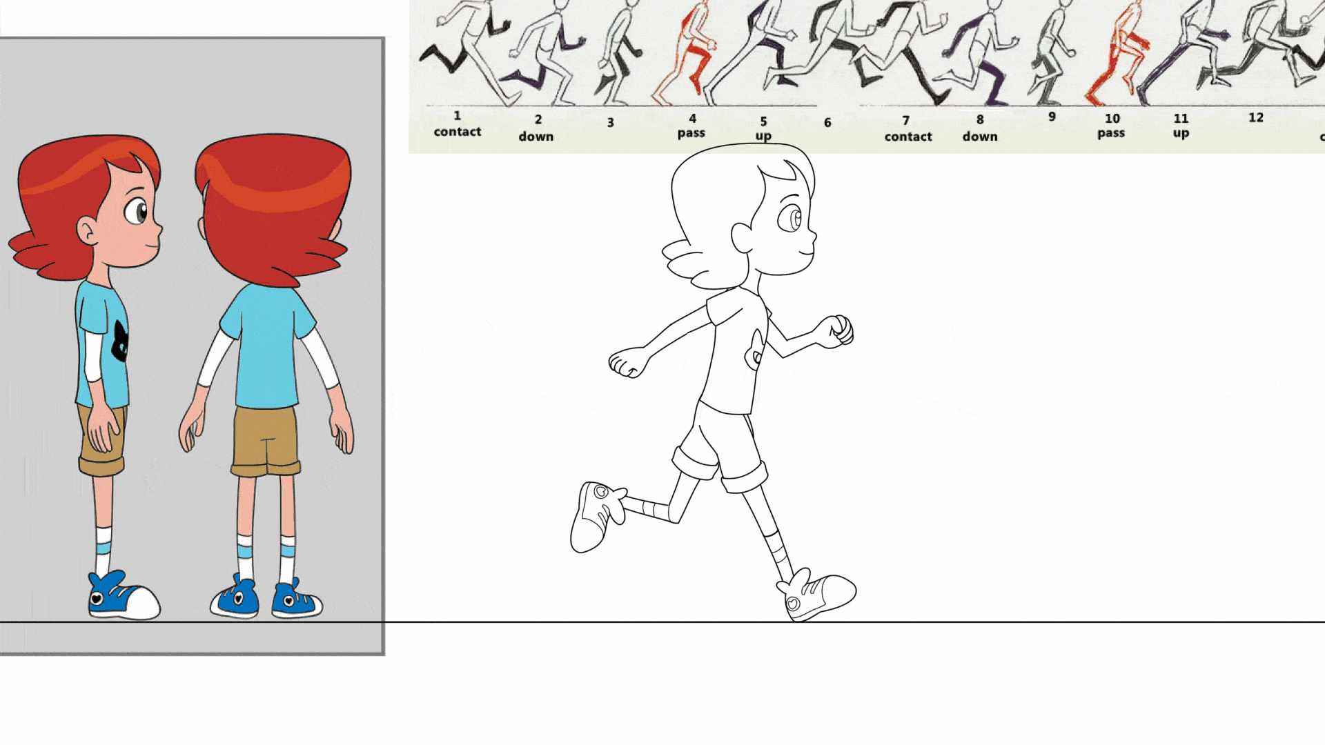 Run Cycle Tiedown - Toon Boom Harmony