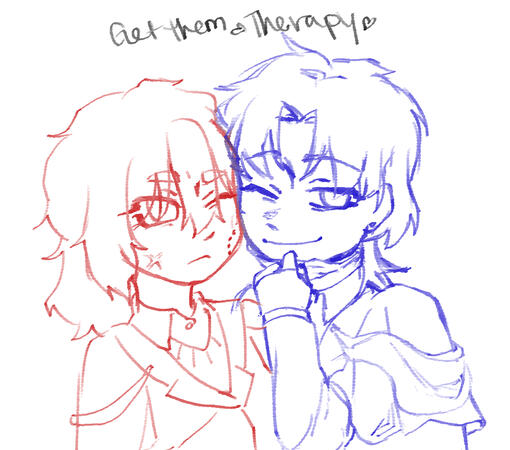 Adiel and Lucien Doodle - Clip Studio Paint