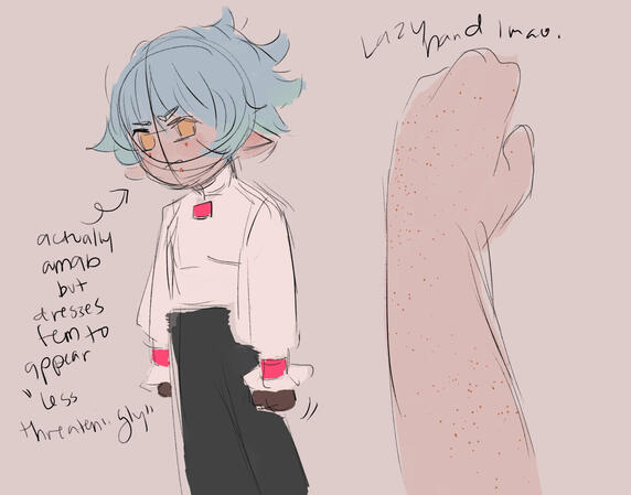 Bricen Masculine Outfit Concept - Clip Studio Paint