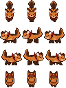 Fox Ajax Spritesheet - Aseprite