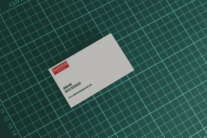 PLATE 6E Business Card Mockup - Photoshop