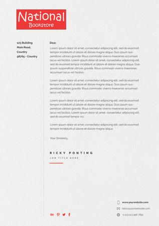 PLATE 6D Letterhead Mockup - Photoshop
